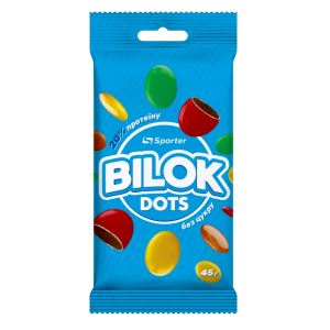 Драже "BILOK DOTS" - 45 г - шоколадное с протеином